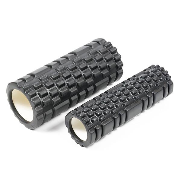 Массажный ролик EasyFit Grid Roller Double 33 см двойной Черный (EFDBLBk) - фото 2