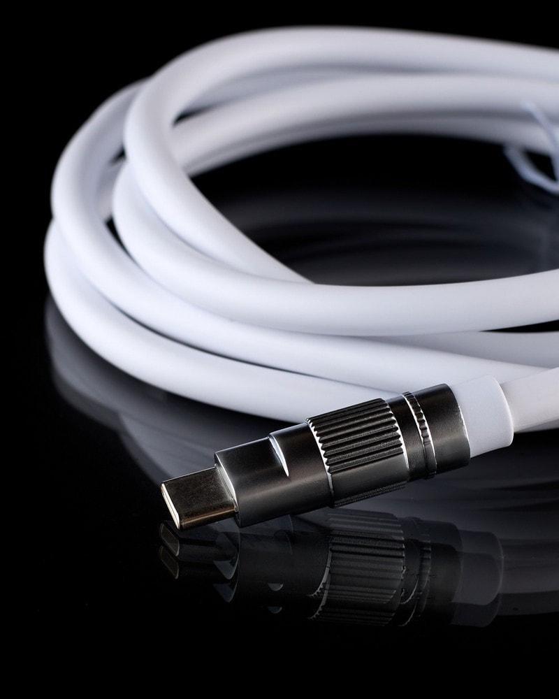 Кабель интерфейсный DC Type-C-Type-C CL-F28B PD 60W 1,2 м White (36982) - фото 2