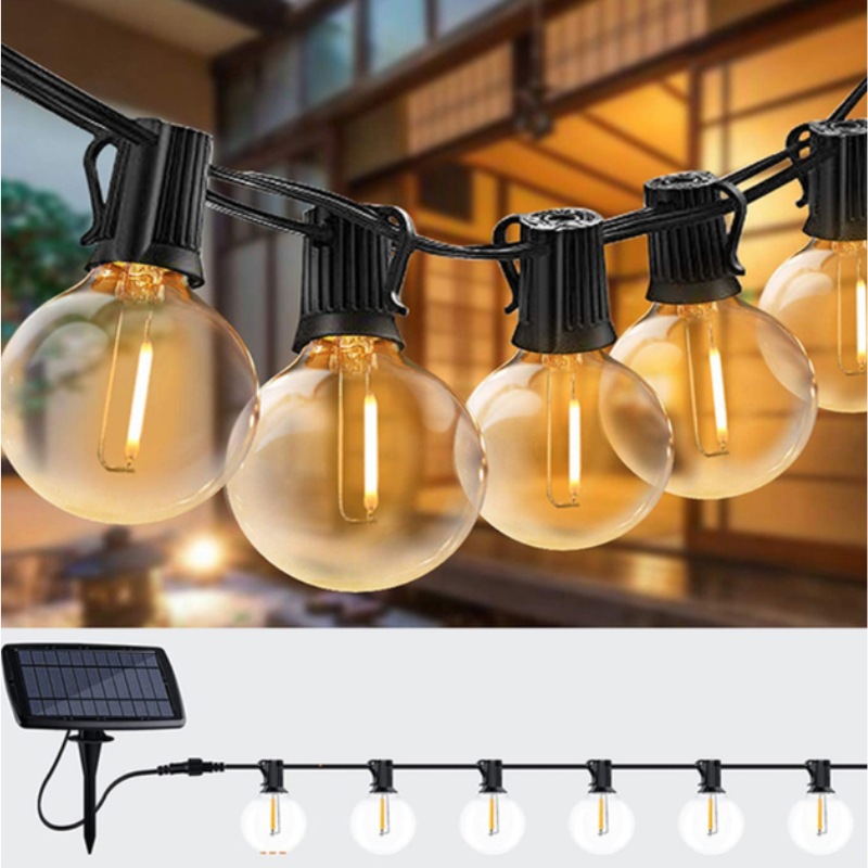 Гирлянда уличная на солнечной батарее с пультом 7,6 м Теплый белый (2814834109) - фото 6 Гирлянда уличная на солнечной батарее с пультом 7,6 м Теплый белый (2814834109) - фото 6