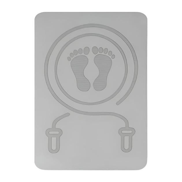 Килимок для стрибків на скакалці антиковзаюча поверхня/термопластичний еластомер 40x60 см Сірий (MS 4587)