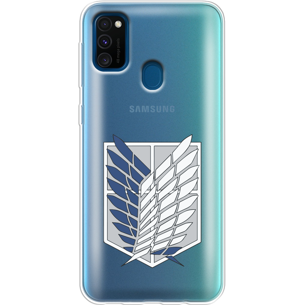 Чехол с рисунком Boxface Samsung M307 Galaxy M30s Атака Титанов Крылья Свободы Прозрачный силикон (38209-bk88-38209)