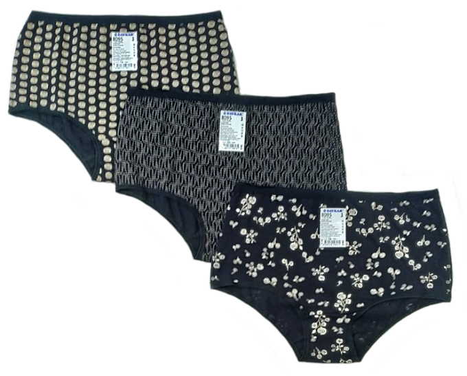 Трусы женские BAYKAR Микс комплект 3 шт. XL р. 50-52 (8095)
