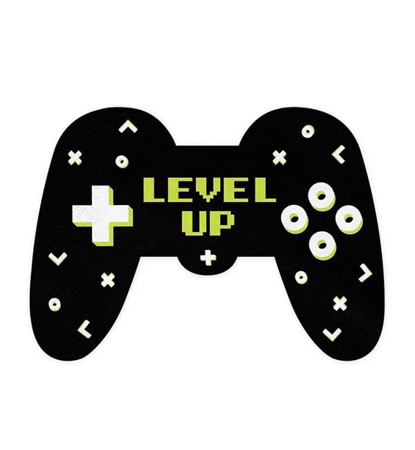 Серветки фігурні Party Deco Gamepad 11,5 х16 см 12 шт. (10335)
