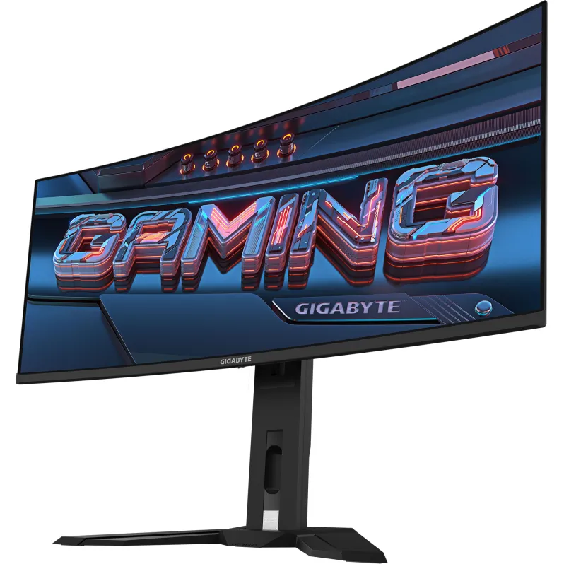 Монитор игровой Gigabyte MO34WQC Gaming Monitor 34"/QD-OLED/KVM 2x3W Черный - фото 3