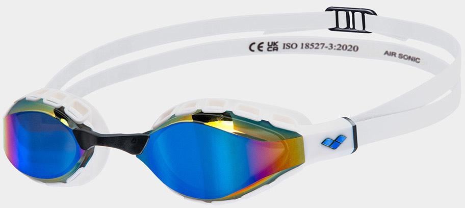 Очки для плавания Arena AIR SONIC MIRROR One Size Синий/Белый (38100091)