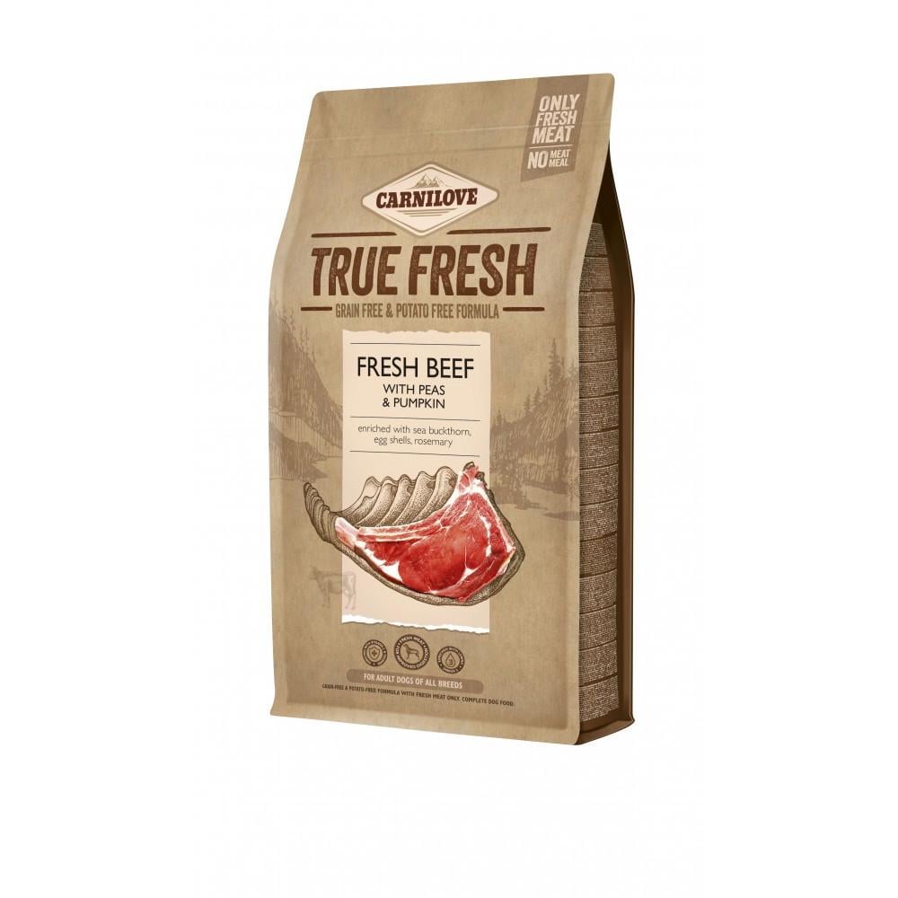 Корм для собак сухий Carnilove True Fresh Beef for Adult dogs усіх порід з яловичиною 1,4 кг (8595602546039)
