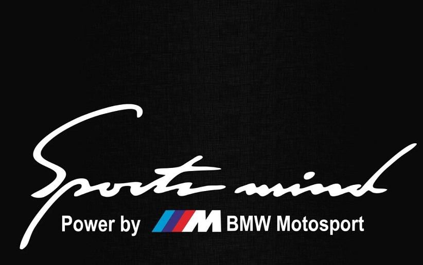 Наклейка на авто 3D Tuning Studio BMW Sport mind motosport 280х80х0,15 мм 2 шт.