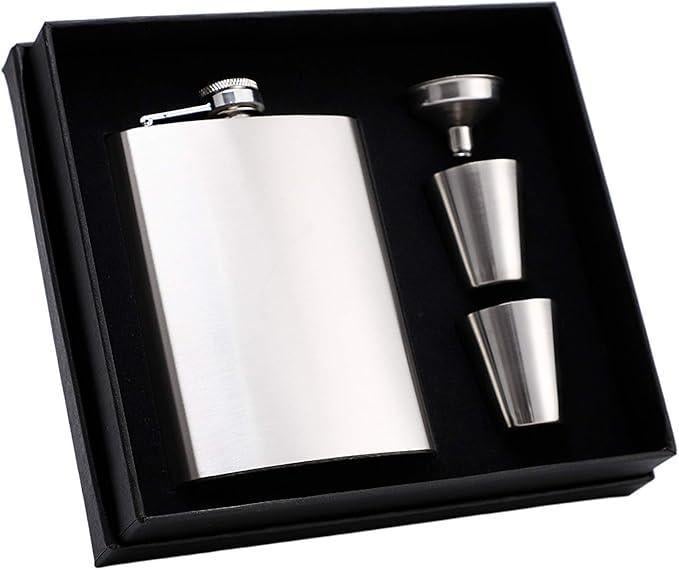 Набір фляга/стопки/лійка 4 в 1 Сірий (НР051581)