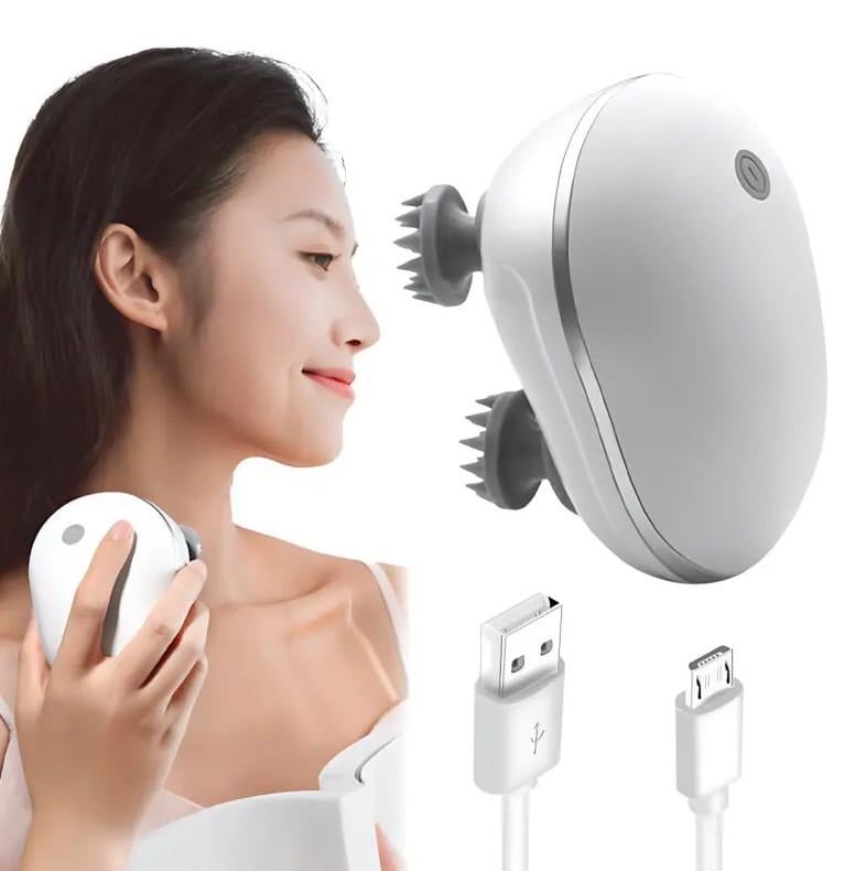 Масажер електричний Smart Scalp з акумулятором та 3D рухом Білий (10170) - фото 8 Масажер електричний Smart Scalp з акумулятором та 3D рухом Білий (10170) - фото 8