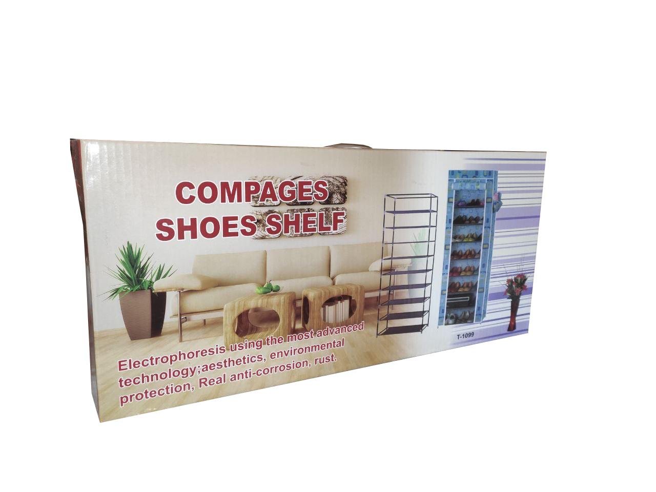 Шкаф для хранения обуви Compages Shoes Shelf T-1099 на 9 секций (14168189) - фото 4 Шкаф для хранения обуви Compages Shoes Shelf T-1099 на 9 секций (14168189) - фото 4