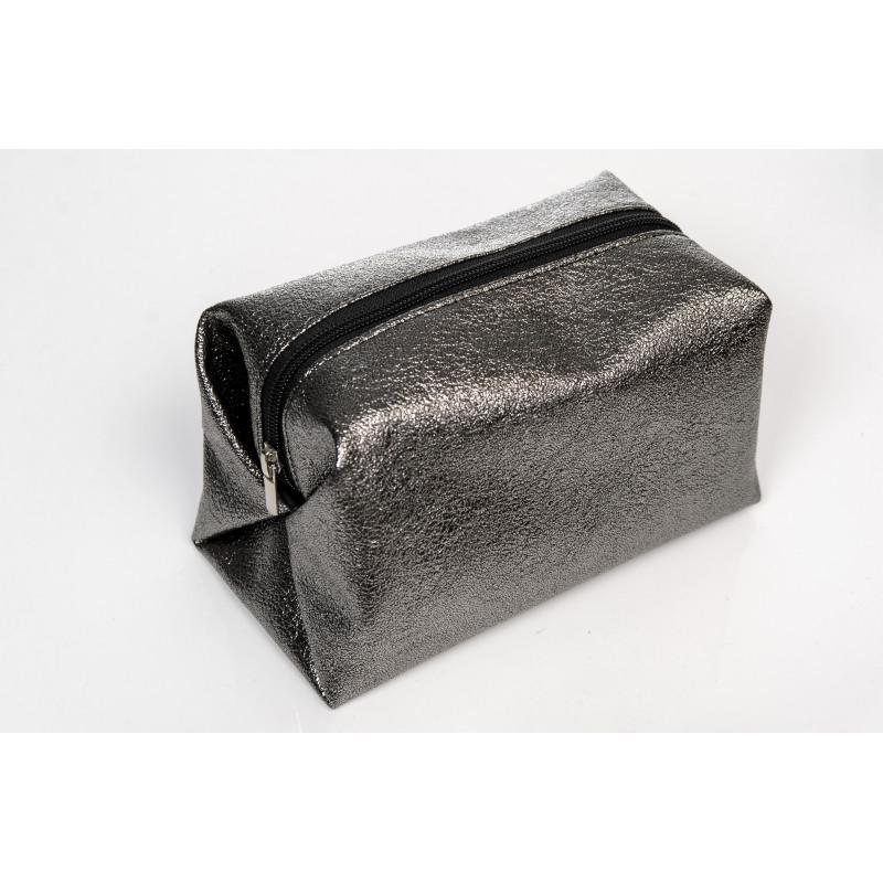 Косметичка женская 0SH 20x15x12 см Темное серебро