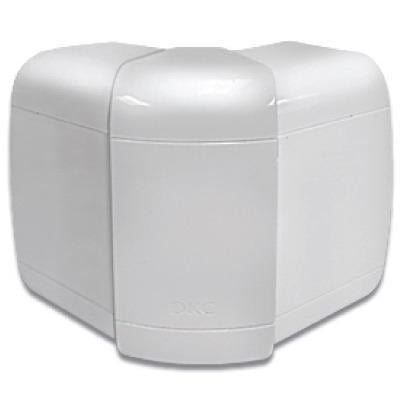 Угол наружный ДКС In-liner Front 90х25 мм переменный 80-115° Белый (09252)