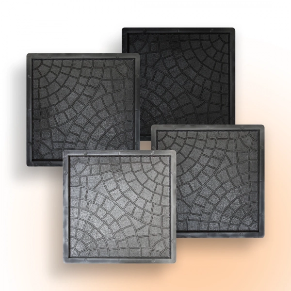 Форми для тротуарної плитки Верес-2007 Павутинка 300х300 мм 4 шт. (1010204-3160) - фото 1