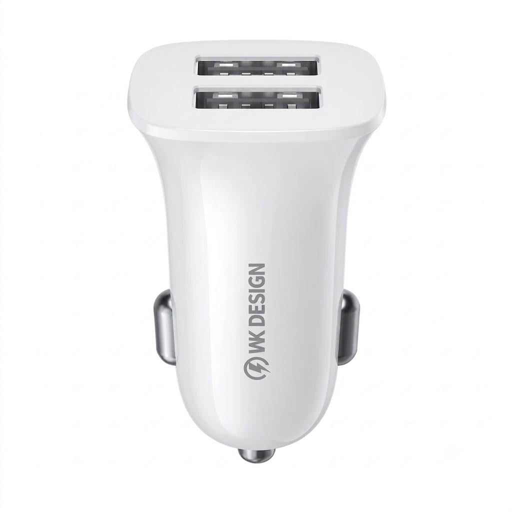 Зарядное устройство для авто WK WP-C35 2USB 12W 2.4A White (6941027616468)