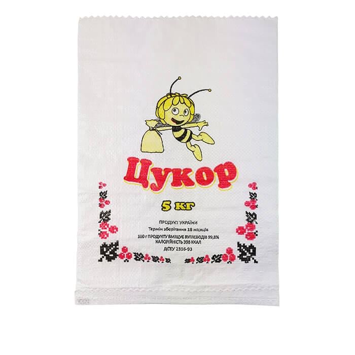 Мішок поліпропіленовий для цукру до 5 кг 30х45 см 100 шт. Білий (1166) - фото 1