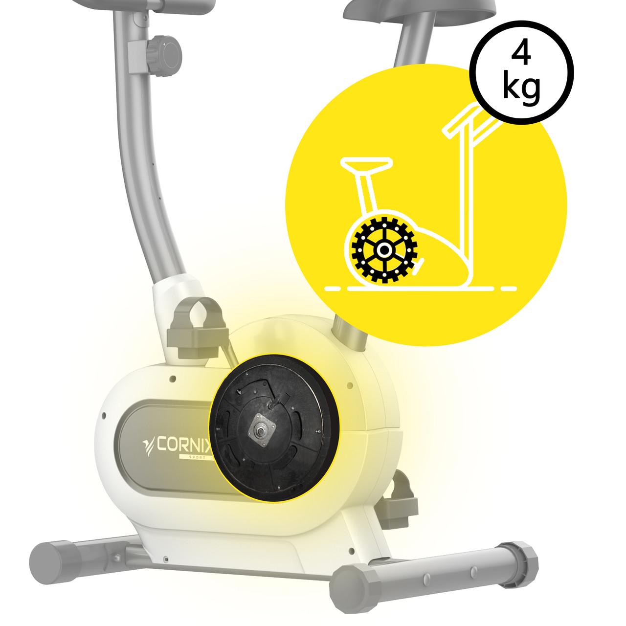 Велотренажер магнитный Cornix Hanna White/Grey (2670212071) - фото 7 Велотренажер магнитный Cornix Hanna White/Grey (2670212071) - фото 7