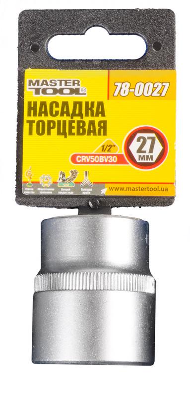 Насадка торцева 6-гранна MasterTool 1/2" 27 мм CRV (78-0027) - фото 2