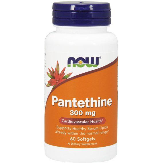 Пантотенова кислота NOW Foods Pantethine 300 мг 60 Softgels