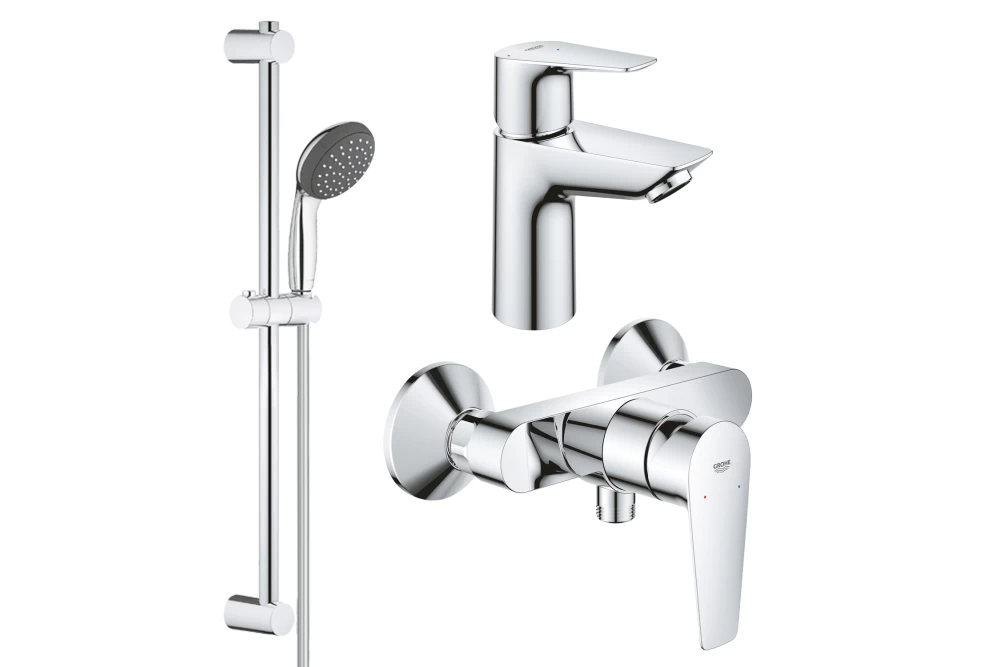 Набір змішувачів для ванної кімнати Grohe QuickFix StartEdge S-Size UA202502SE 3в1 (374082)