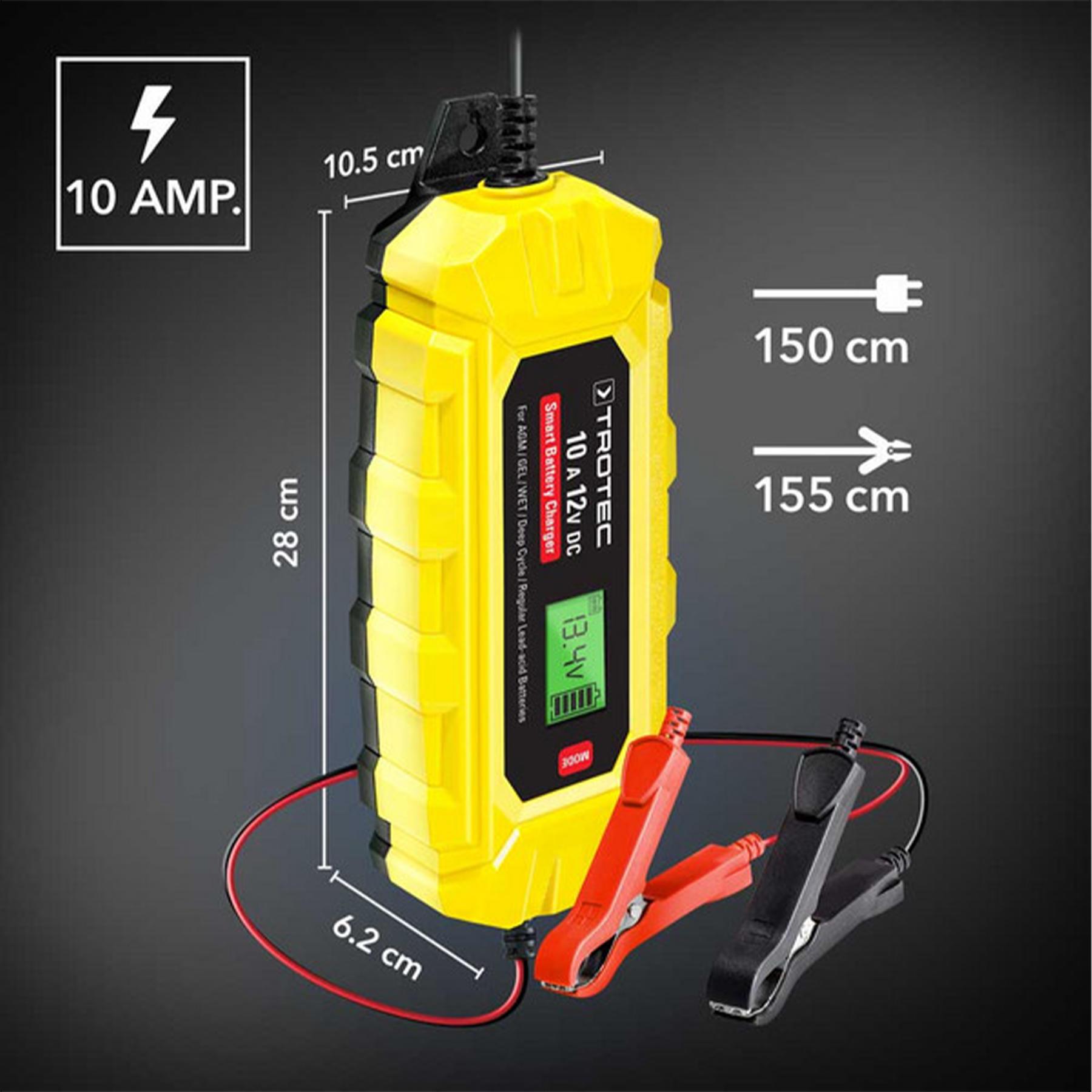 Зарядное устройство для автомобильного аккумулятора Trotec PBCS 10A/12V 4-200Ah (4675000015) - фото 24 Зарядное устройство для автомобильного аккумулятора Trotec PBCS 10A/12V 4-200Ah (4675000015) - фото 24