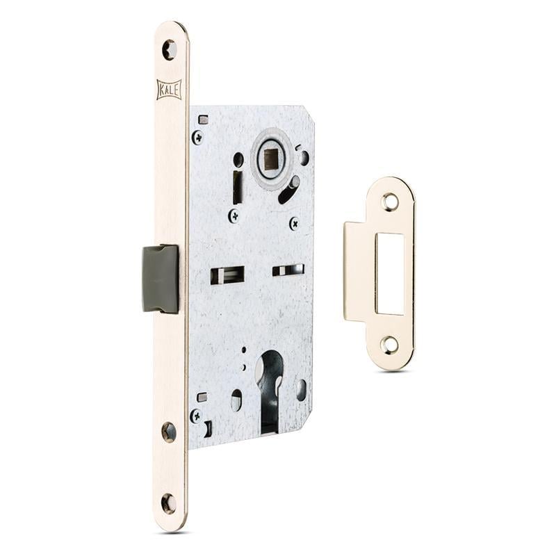 Замок 212 межкомнатный цилиндровый В 50 мм с соответствующей планкой Латунь (1-30194) Замок 212 межкомнатный цилиндровый В 50 мм с соответствующей планкой Латунь (1-30194)