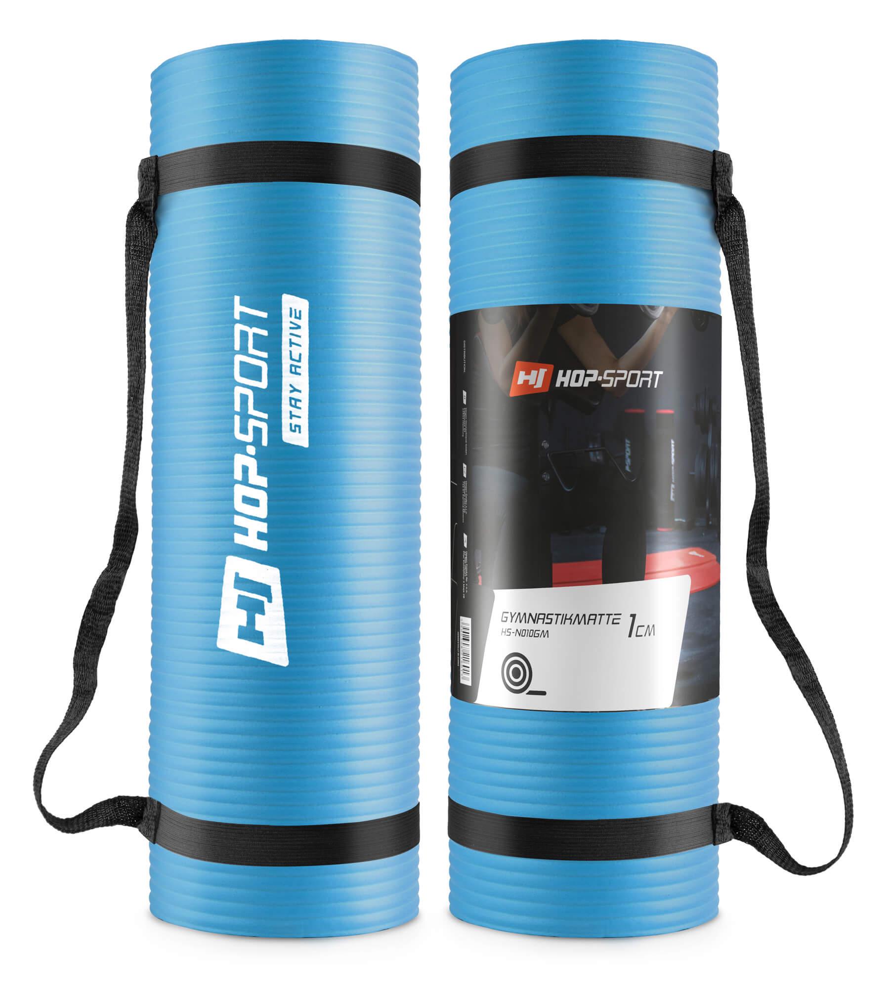 Мат для фітнесу та йоги Hop-Sport HS-N010GM 1 см Блакитний - фото 6 Мат для фітнесу та йоги Hop-Sport HS-N010GM 1 см Блакитний - фото 6