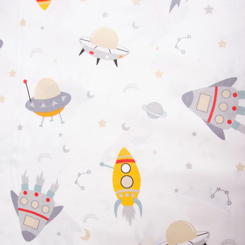 Ткань бязь ранфорс для постельного белья Космос 130 гр/м2 240 см Бежевый (10,28653/8)