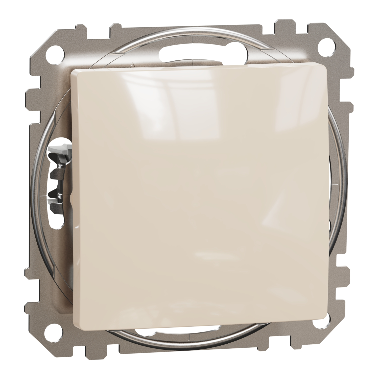 Выключатель кнопочный одноклавишный Schneider Electric Sedna Design Бежевый (SDD112111)