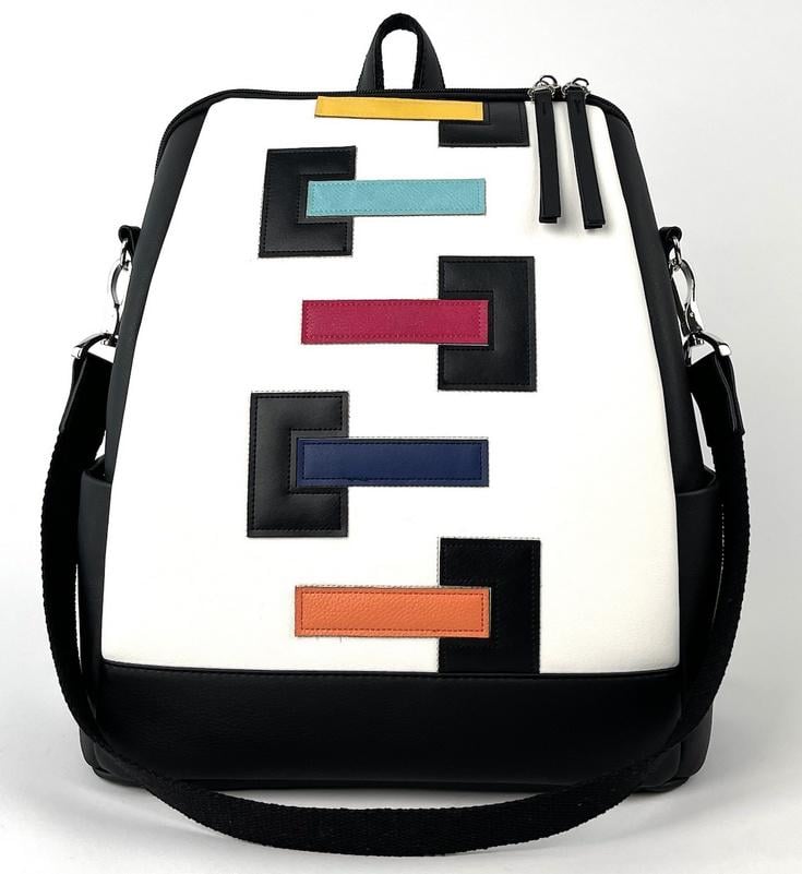 Рюкзак жіночий Alba Soboni 240111 Чорно-білий