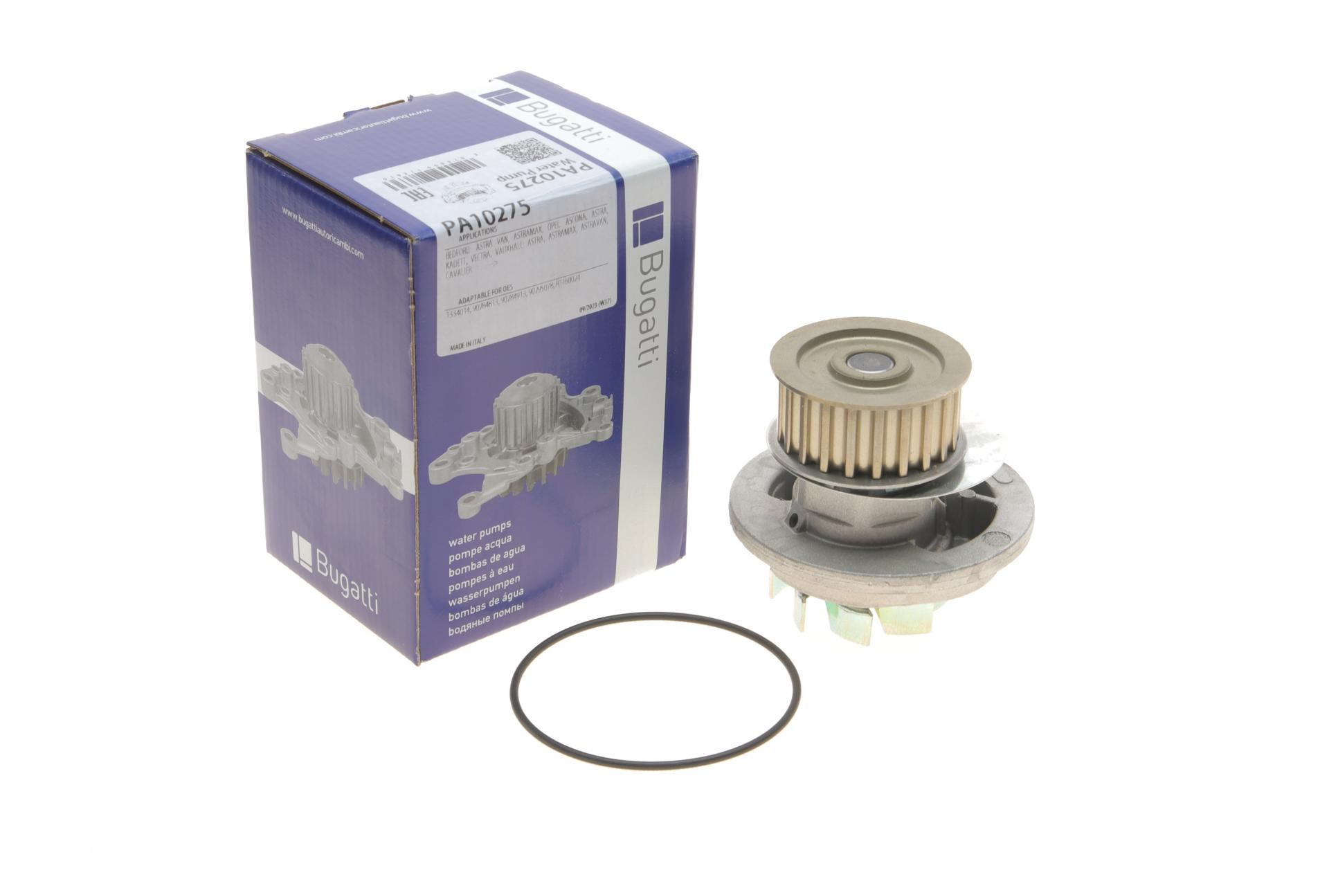 Насос воды Bugatti Opel Astra F/Vectra A 1.7D/TD 88-00/Kadett E/Ascona C 1.6D/1.7D 86-91 PA10275 (25589464)