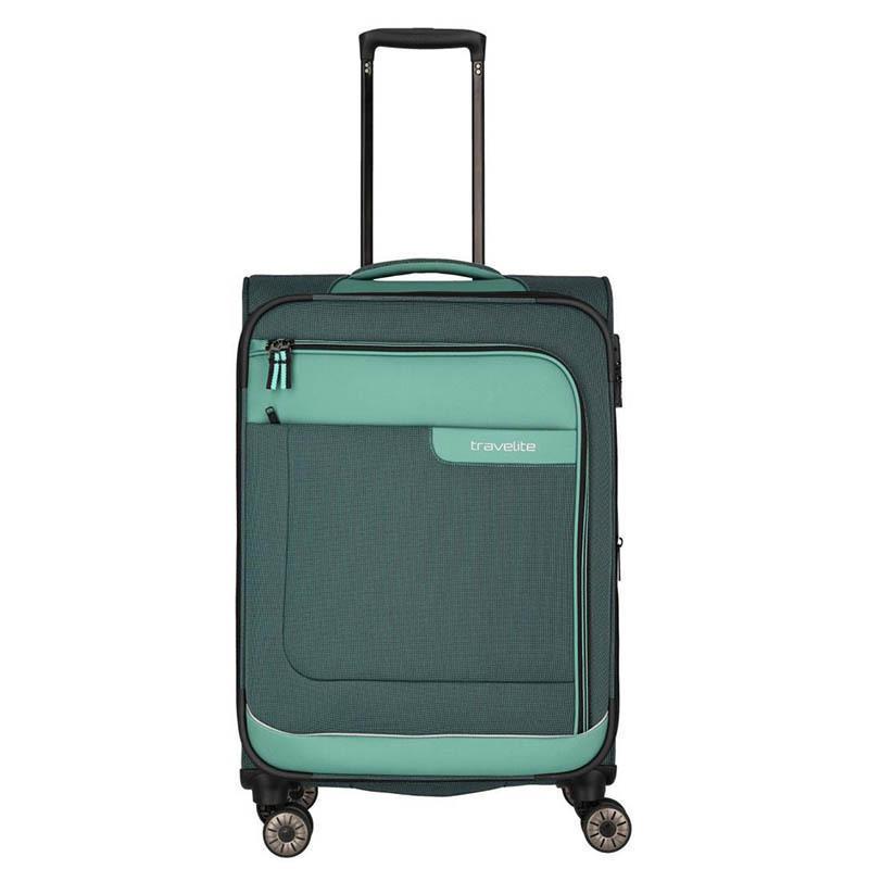 Валіза на 4 колесах Travelite Viia M 70/80 л Green (TL092848-80) - фото 9