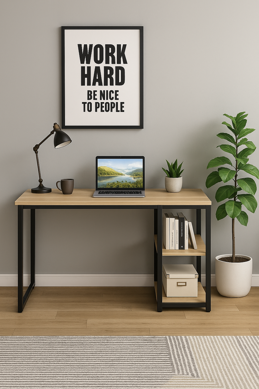 Стол письменный в стиле лофт EcoLoft (IN-2758)