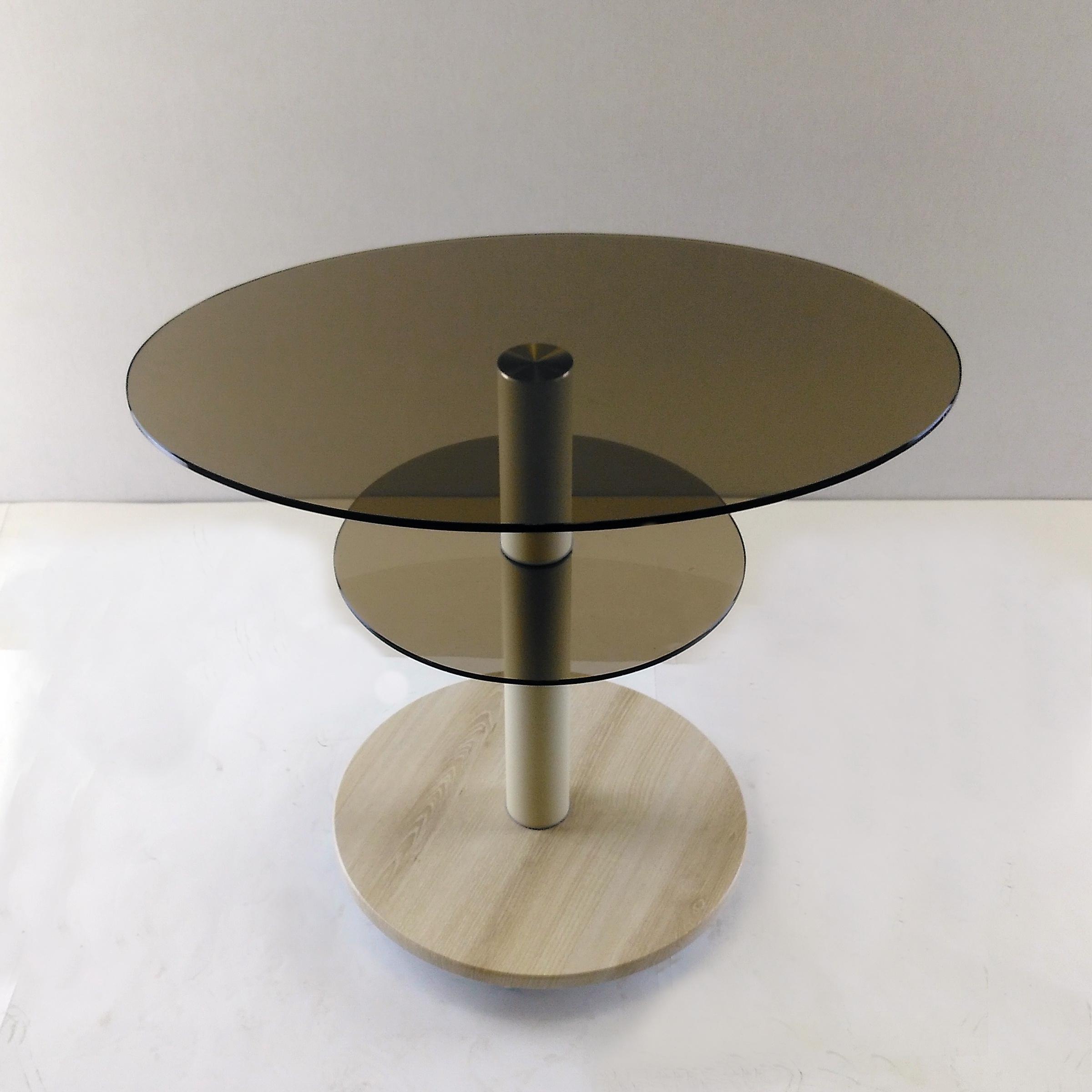 Стол журнальный стеклянный Commus Bravo Light 425 O bronza-pepel-bg60 Бежевый (422860184) - фото 3 Стол журнальный стеклянный Commus Bravo Light 425 O bronza-pepel-bg60 Бежевый (422860184) - фото 3