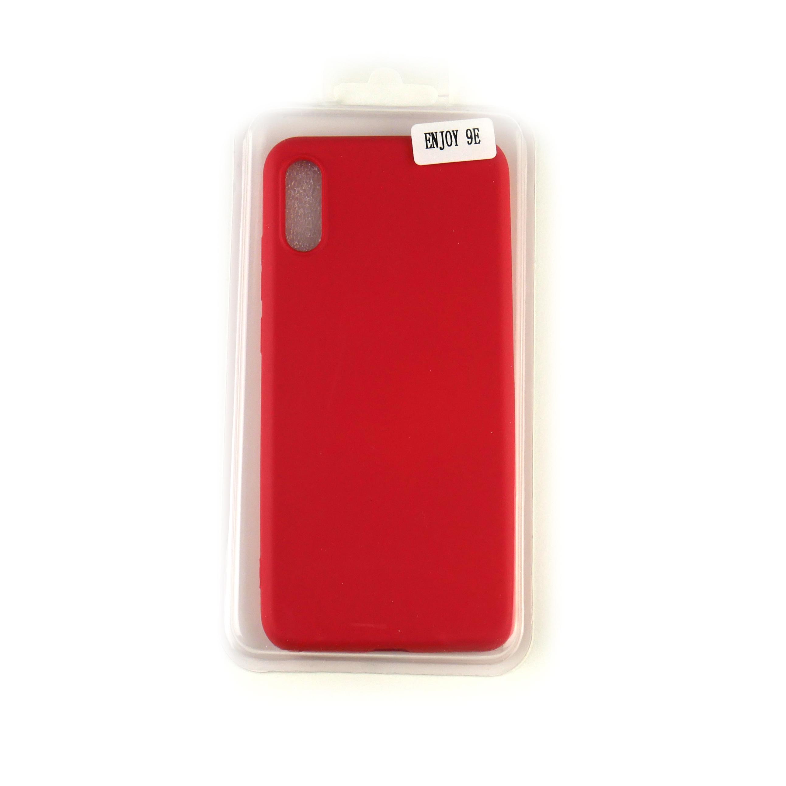 Чехол Silicone Case Full Cover Huawei Enjoy 9e Красный