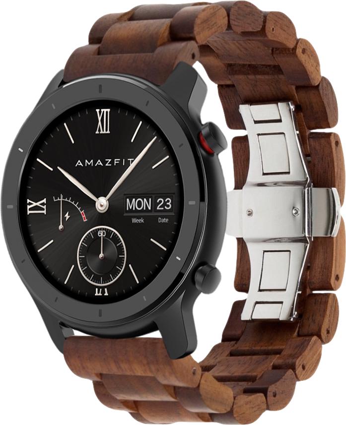 Ремешок деревянный WoodLock для Amazfit GTR 42 мм Brown (28285-30)