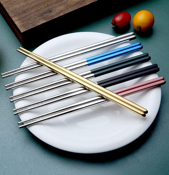 Набор многоразовых палочек для суши Poly Steel из нержавеющей стали 5 персон Золотой (М1140236) - фото 6 Набор многоразовых палочек для суши Poly Steel из нержавеющей стали 5 персон Золотой (М1140236) - фото 6