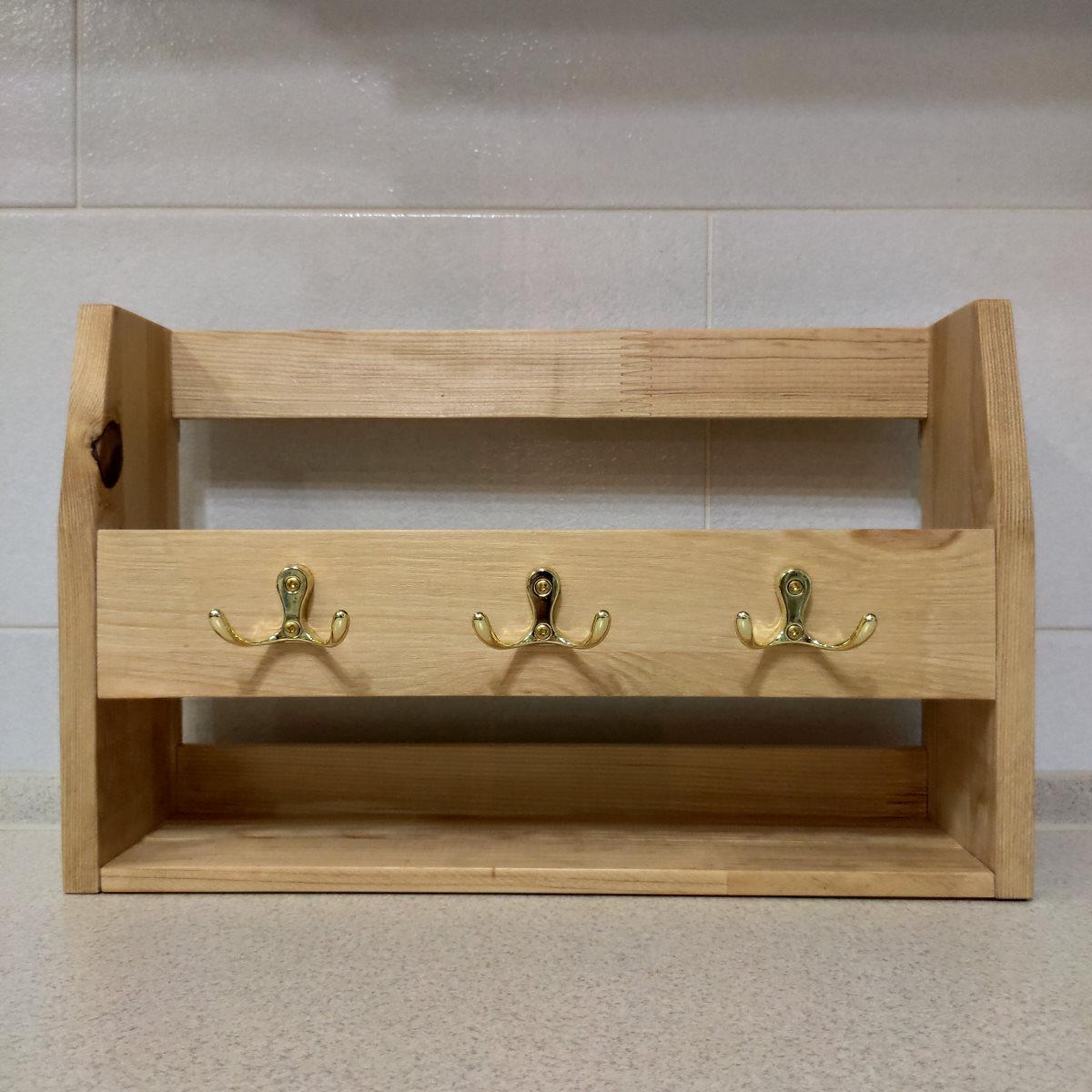 Ключниця для ключів з дерева настінна в передпокій для будинку (2087922828) - фото 3