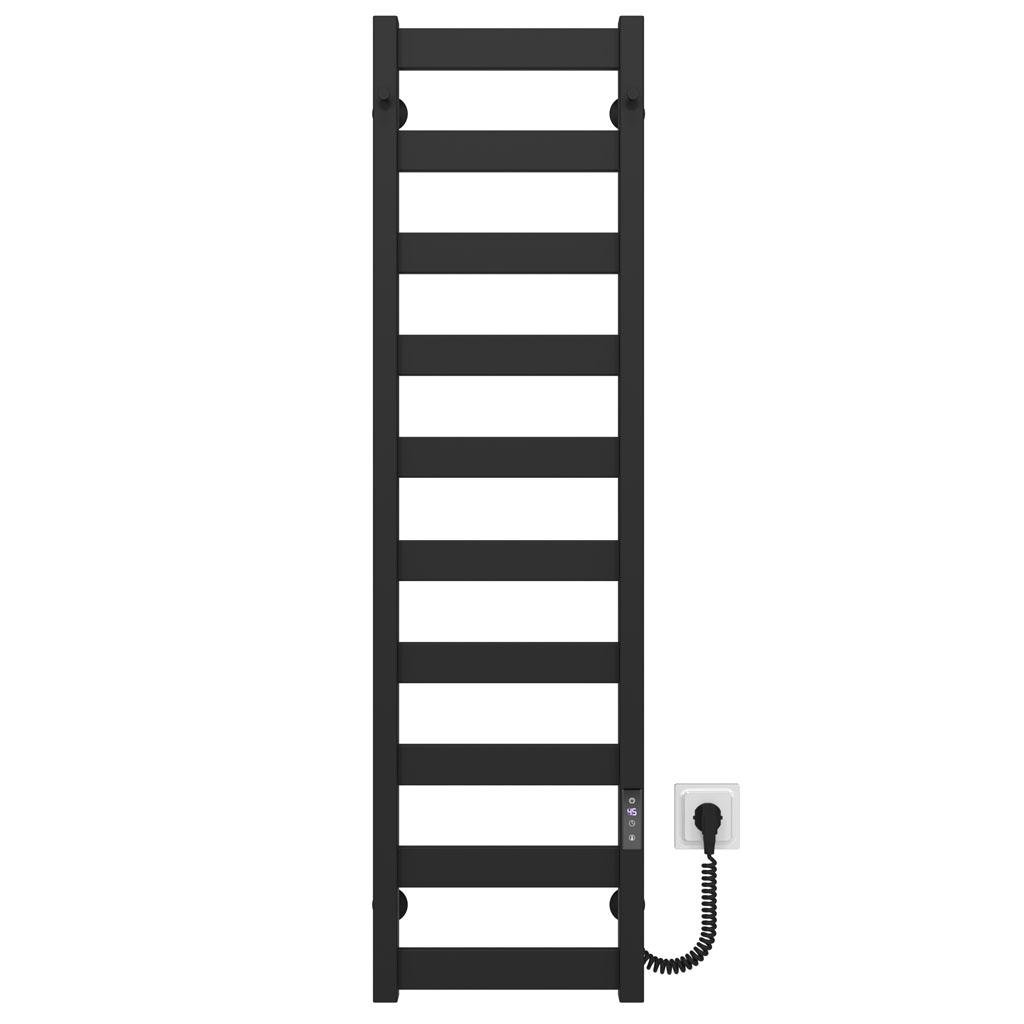 Полотенцесушитель электрический HeatPro Olivia P10 углеродная сталь правостороннее подключение 1200x300 мм Черный (BH-OL120030010EBR)