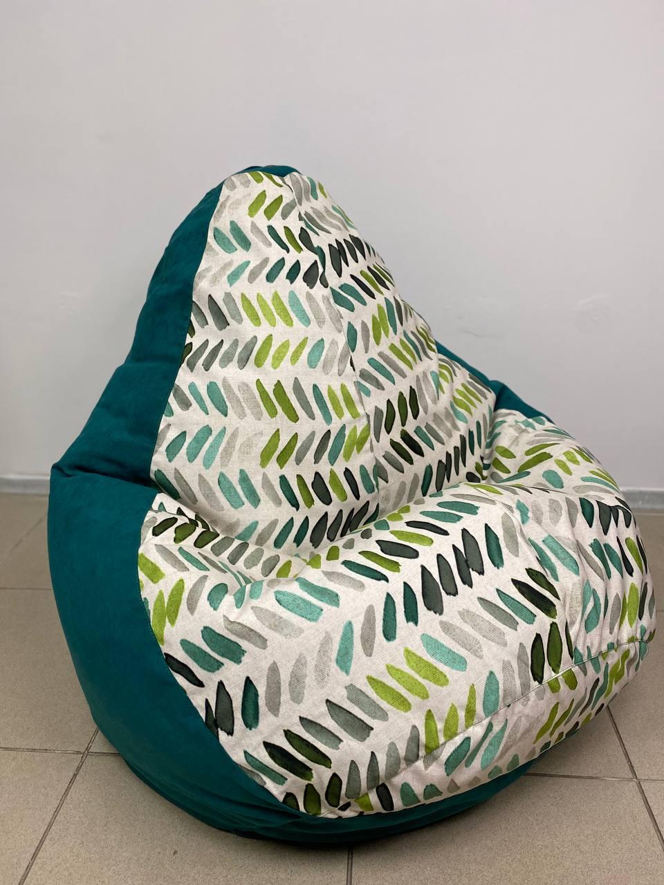 Бескаркасное кресло-мешок SkyPuff MEGA Груша Bertin DT3/Багира 11833 XXXL 160х120 см (1160022)