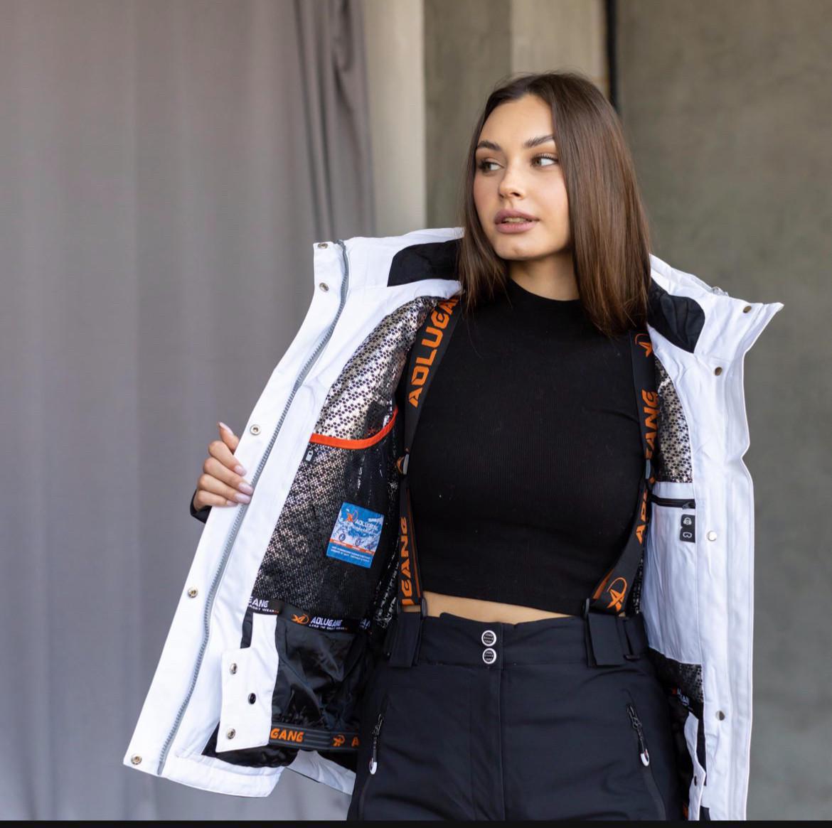 Куртка гірськолижна AoLugang жіноча S Білий (2351) - фото 9 Куртка гірськолижна AoLugang жіноча S Білий (2351) - фото 9