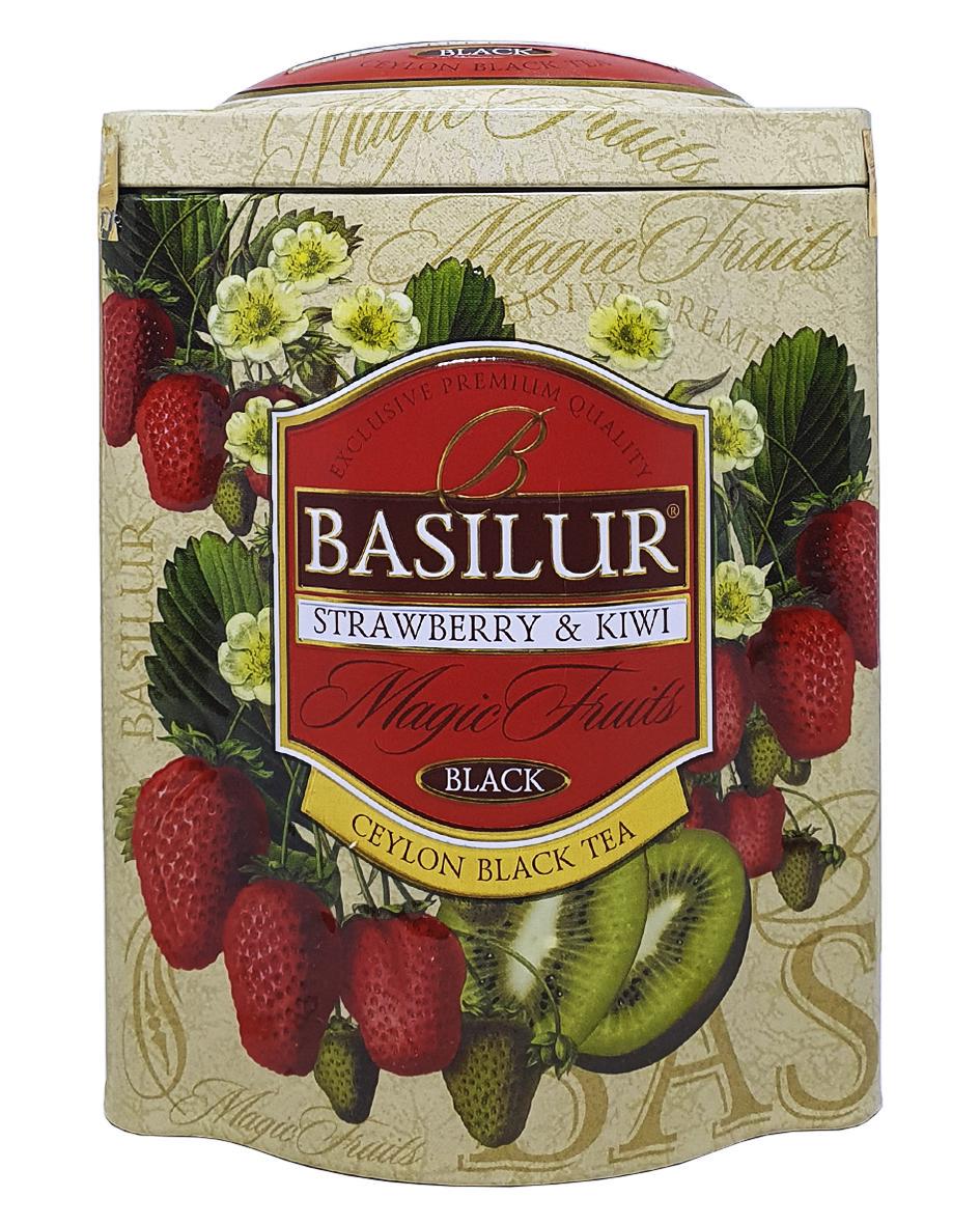 Чай черный Basilur Magic Fruits Клубника и киви 100 г (55190)
