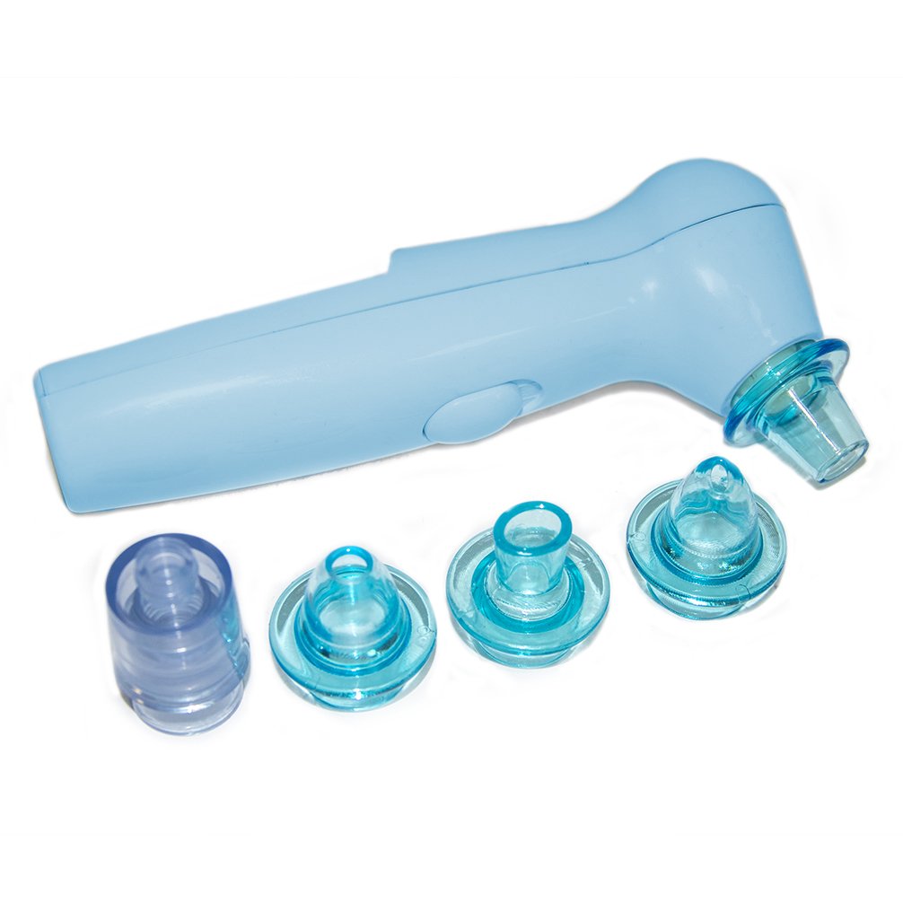 Аспиратор для носа Sniffing Equipment 7 насадок Бело-голубой (1008180-LightBlue-1) - фото 1