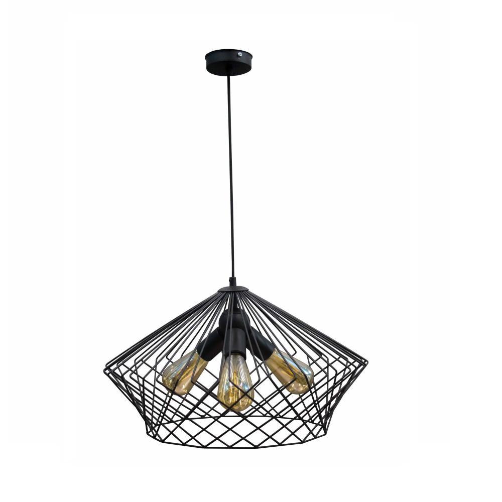 Светильник подвесной MSK ELECTRIC Camelia в стиле Черный лофт (NL 3429-3) Светильник подвесной MSK ELECTRIC Camelia в стиле Черный лофт (NL 3429-3)