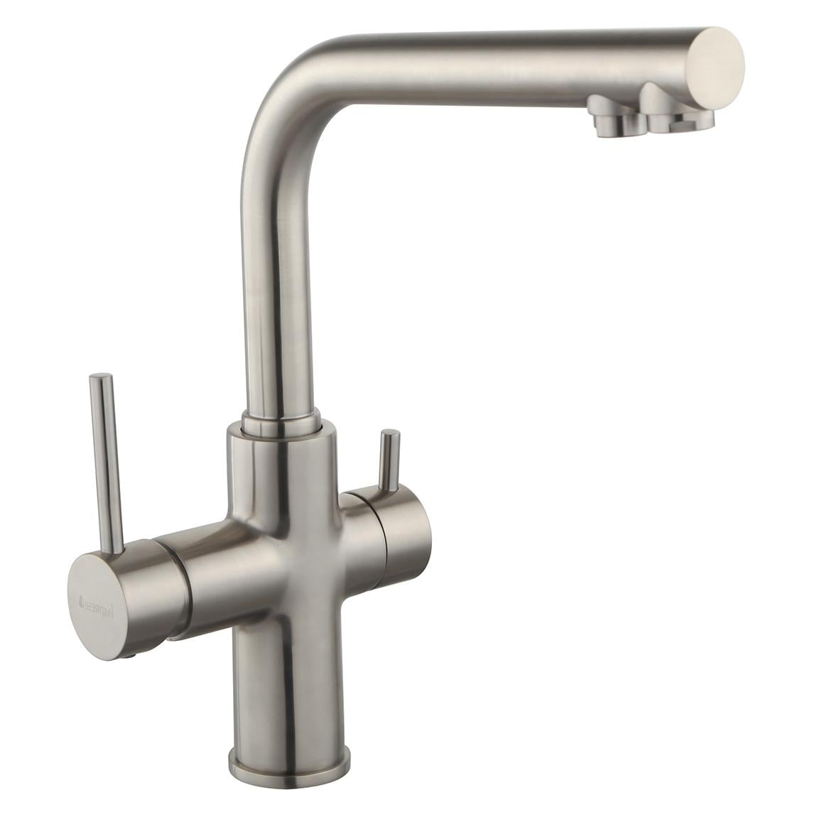 Смеситель для кухни Imprese DAICY 55009S-F на две воды Сатин (124580)