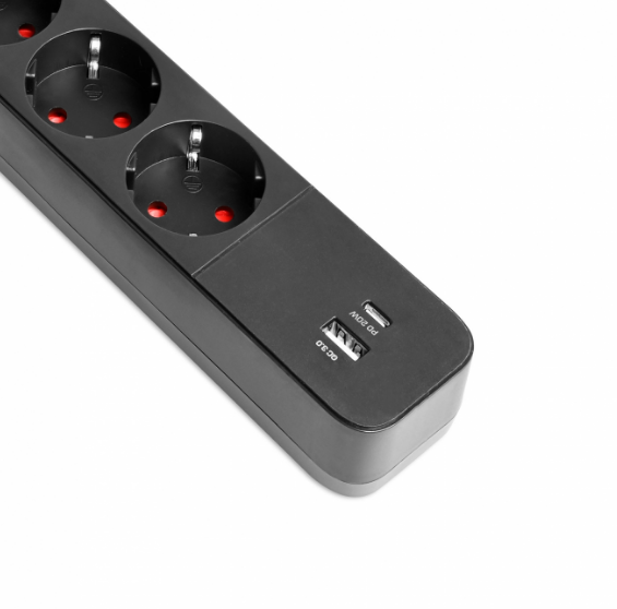 Удлинитель Videx ONCORD USB+USB-C 3.4А с кнопкой 3 м Черный (29436132) - фото 4 Удлинитель Videx ONCORD USB+USB-C 3.4А с кнопкой 3 м Черный (29436132) - фото 4