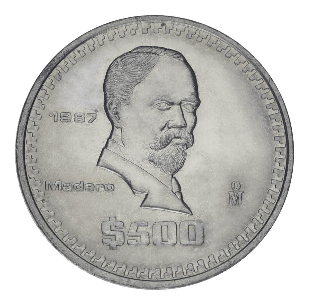 Коллекционная монета Мексика 500 песо 1987 AU-UNC (М24193)
