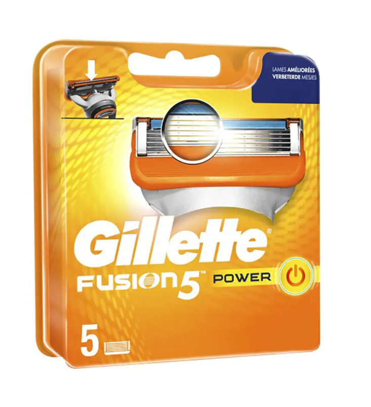 Касети для гоління змінні GILLETTE Fusion Power 5 шт. (7702018458936)