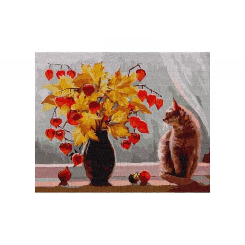 Картина по номерам Идейка Очаровательный физалис 40х50 см в термопакете (КНО4229-mt)