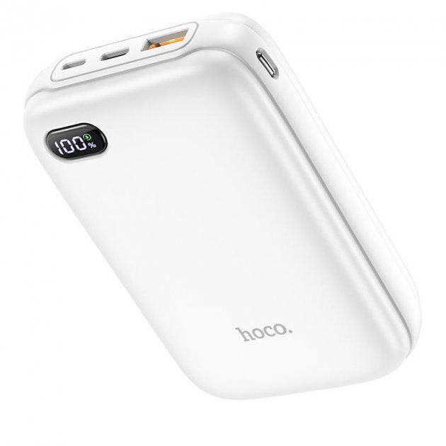 Power bank портативное зарядное HOCO Galax fully compatible LED Display 20000mAh Q2a |1USB/1Type-C, PD20W/QC3.0, 5A| white