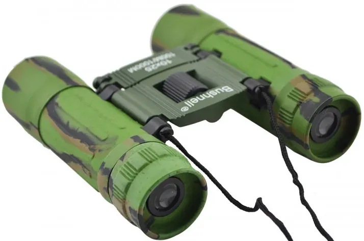 Бинокль портативный Bushnell Army 10х25 100/1000 м складной с чехлом (85d55122) - фото 7